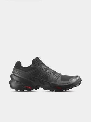Salomon Mens Speedcross 6 Black Trail Running Shoes