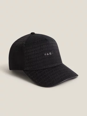 Fabiani Men's Black Logo Monogram Cap