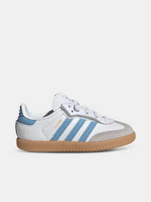 adidas Originals Toddlers Samba OG White/Blue Sneaker
