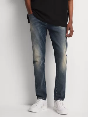 Relay Jeans Men's Skinny Fit Faded Blue Denim