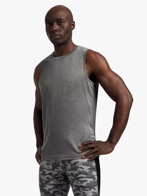 TS Mens Dri-Tech® Grey Performance Muscle Hugger Vest