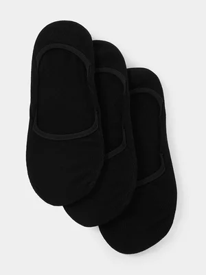 Ts Invisible Non-Slip Black 3-Pack Socks