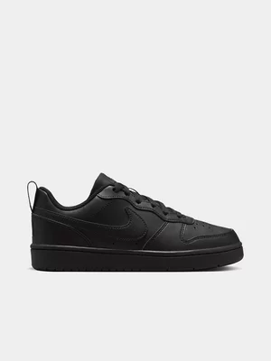 Nike Junior Grade-School Court Borough Low Recraft Black Shoes