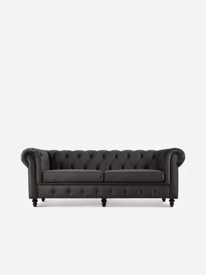 Madison 3 Seater Couch LuxGuard Velvet Anthracite