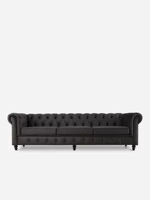 Madison 4 Seater Couch LuxGuard Velvet Anthracite