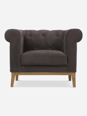 Soho 1 Seater Couch Danny Charcoal