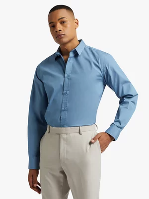 Markham Men's Smart Slimfit Fashion Blue Shirt