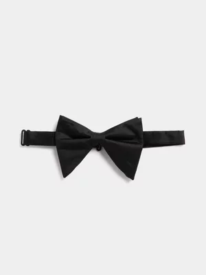 Fabiani Men's Black Silk Twill Bow Tie