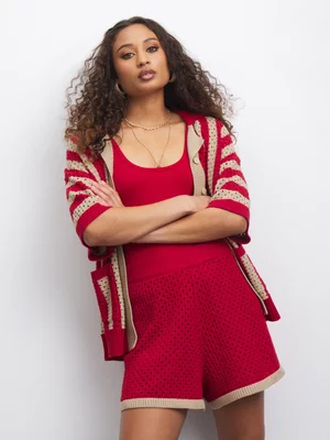 Redbat Women's Red/Cream Shorts