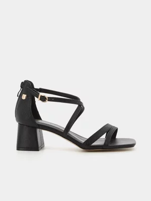 Women's Pierre Cardin Black Kaley Heels