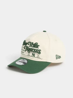 New Era Unisex Washed Graphic 19Twenty Cream/Green Cap