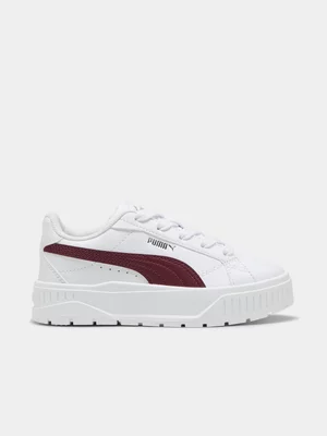 Kids Puma Karmen II White/Maroon Sneaker