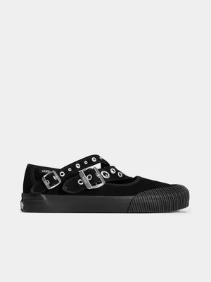 Vans Women's Mary Jane Straps Metal Black Sneaker