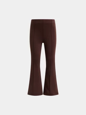 Exact Younger Girl's Brown Skinny Flare Pants