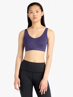 New Balance Womens Athletics RC Purple Sports Bra