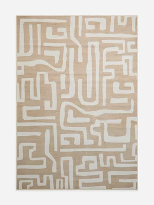 Jet Home Chenille Printed Abstract Rug