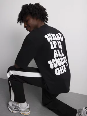 The FIX Men's Black 'What If' Graphic Top 