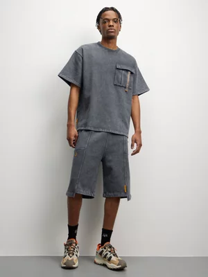 Anatomy Men's Over Dyed Knit Grey Short