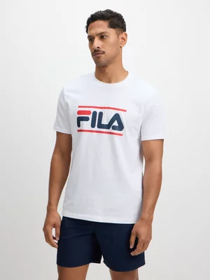Mens Fila Roman White Tee