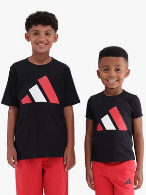 adidas Boys Brand Love Black/Red Tee