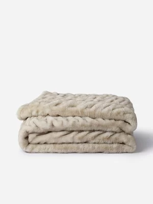 Aspen Ridge Faux Fur Throw 150x200cm Stone