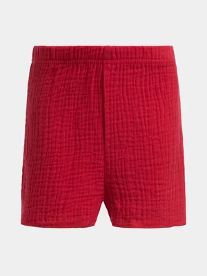 Jet Younger Girls Red Wide Leg Woven Shorts