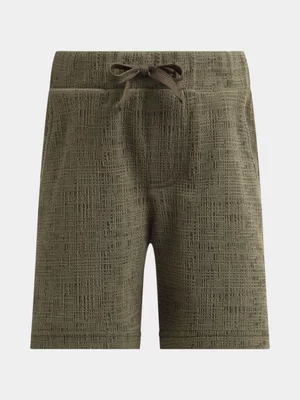 Exact Older Boy's Fatigue Textured Shorts 