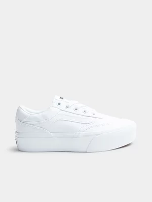 Women's Vans Brooklyn LS Platform White Sneaker