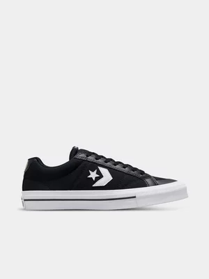 Converse Mens Sport Casual Black/White Sneakers