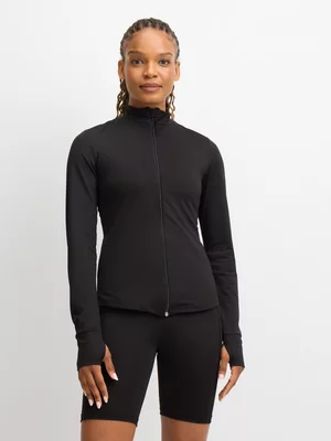 Jet Women's Seamless Black Jacket