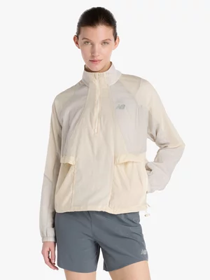 New Balance Womens Water Resistant Cream Jacket