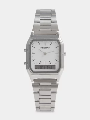 Redbat Unisex Metal Silver/Digital Watch