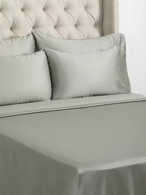 Grace Softest Gold Seal Certified Egyptian Cotton 200 Thread Count Flat Sheet Sage