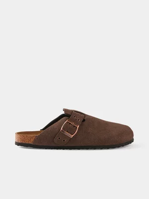 Women's Cotton On Brown Rex Buckle Mule Flats