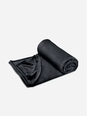 Volpes Shimmersoft Black Throw