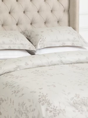 Grace Belle Jacquard Duvet Covet Set Silver
