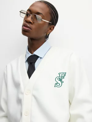 The FIX Men's Milk Melton Cardigan