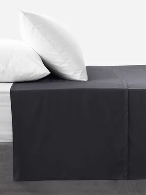 Volpes Egyptian Cotton 300tc Black Flat Sheet