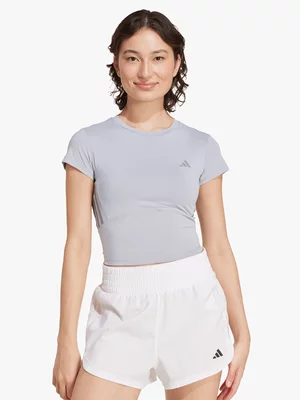 adidas Womens Hyperglam Shine Baby Halo Silver / Grey Tee