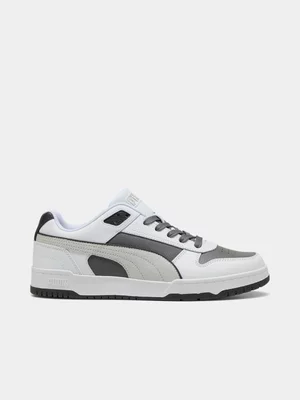 Puma Mens RBD Game White/Grey/Black Sneakers 
