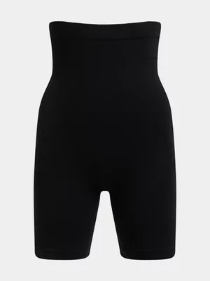 Exact Women's Black High Waist Shapewear 