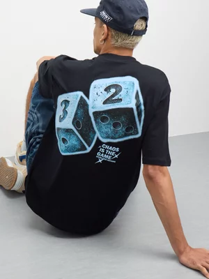 The FIX Men's Black Dice Graphic Top