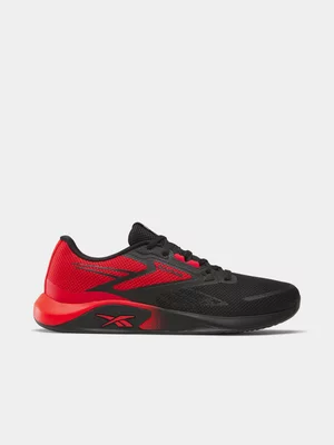 Reebok Mens Nanoflex 3 Black/Red Training Shoes 