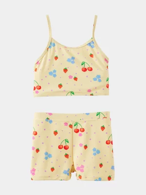 Cotton On Kids Yellow Tahlie Tankini Set