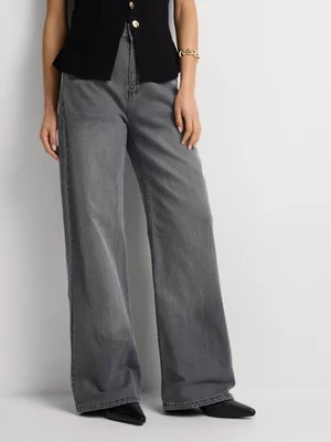 FF Denim High Waist Wide Leg Jeans