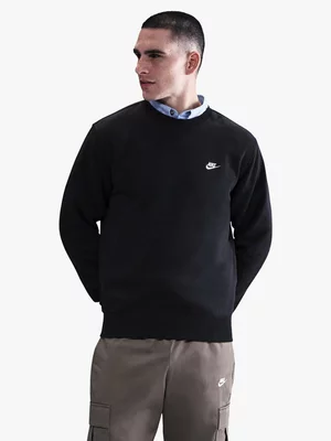 Nike Men's Club Fleece Black Crew
