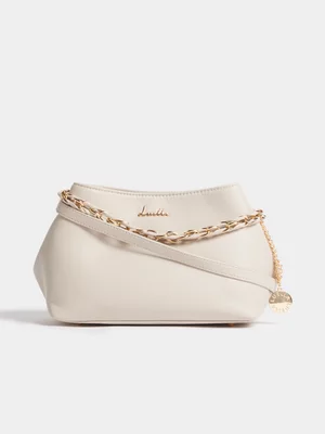 Luella Braided Handle Tote Bag