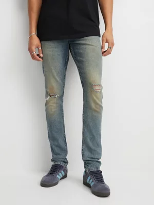 Redbat Men's Medium Blue Super Skinny Jeans