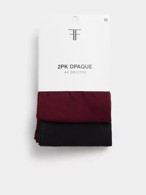 2 Pack Opaque Tights