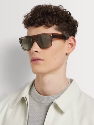 Tom Ford Light Brown 53 Sunglasses